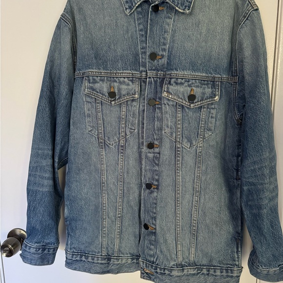 NWOT Alexander Wang Daze Oversized Trucket Relax Denim Jacket, Unisex, size M - Picture 9 of 9